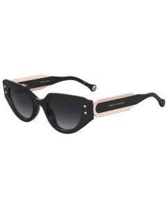 CAROLINA HERRERA HER 0221/G/S Sunglasses 3H29O-BLACKPINK 50mm