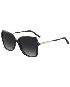 CAROLINA HERRERA HER-0179/S Sunglasses 2M2-BLK-GOLD-B 55mm