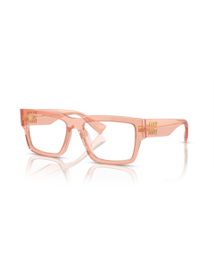 Miu Miu 0MU+02XV Eyeglasses 13T1O1 Noisette transparent 52mm