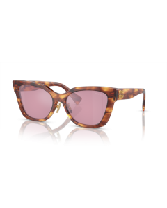 Miu Miu 0MU+02ZS Sunglasses 11Q50D Striped tobacco 56mm