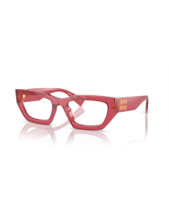 Miu Miu 0MU+03XV Eyeglasses 15Q1O1 Bordeaux trasparent 51mm