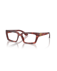 Miu Miu 0MU+04XV Eyeglasses 12Q1O1 Striped bordeaux 52mm