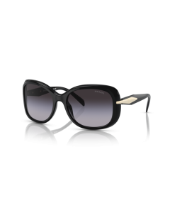Prada 0PR+04ZS Sunglasses 1AB09S Black 57mm