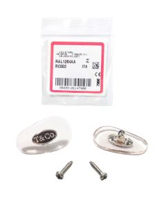 Tiffany &Co Nose Pads Fit Sunglasses Eyeglasses Clear Silver Genuine 15mm