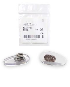 BURBERRY Nose Pads Fits Sunglasses Eyeglasses Clear Silver PUSH IN Genuine