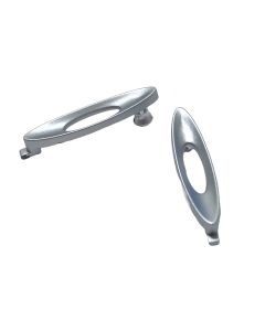 Oakley Split Shot OO9416 Silver Matte Replacement Logo Icon Trim Genuine