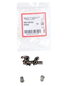 Ray Ban RB8301 RB8302 RB8307 RB8316 RB8317 RB8322 Temple Icon Logo Decor WScrews