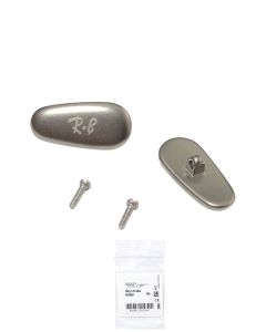 Ray Ban Titanium Nose Pads Sunglasses Eyeglasses Gunmetal W/ Screws 17 mm