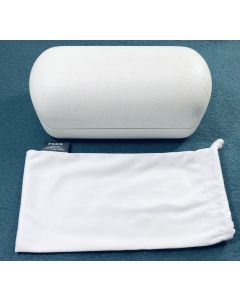 Oakley Sunglasses Eyeglasses Hard Case White Extra Large With Pouch Genuine