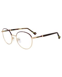 YALEA OPTICAL VYA013L Eyeglasses BURGUNDY-0E66 50mm