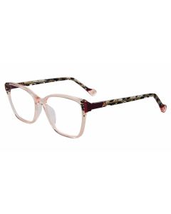 YALEA OPTICAL VYA062L Eyeglasses TRANSP-PINK-0776 52mm