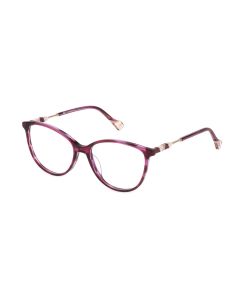 YALEA OPTICAL VYA071 Eyeglasses STRIPED-RASPBERRY-933Y 53mm
