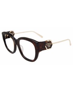 PHILIPP PLEIN OPTICAL VPP124M Eyeglasses DARK-HAVANA-0722 53mm