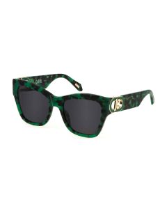 JUST CAVALLI SUN SJC037 Sunglasses GREEN-HAVANA-092I 54mm