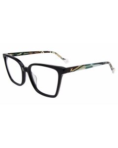YALEA OPTICAL VYA134 Eyeglasses SHINY-BLACK-0700 53mm
