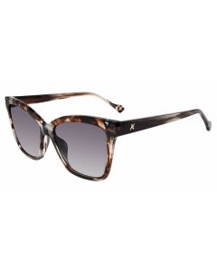 YALEA SUN SYA144S Sunglasses STRIPED-GREY-06BZ 55mm