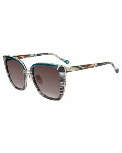 YALEA SUN SYA156V Sunglasses SHINY-LIGHT-GOLD-0594 54mm