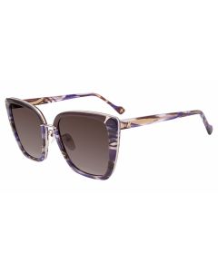 YALEA SUN SYA156V Sunglasses SHINY-RED-GOLD-0A39 54mm