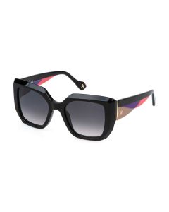 YALEA SUN SYA152V Sunglasses SHINY-BLACK-0700 52mm