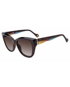 YALEA SUN SYA153V Sunglasses SHINY-DARK-HAVANA-0722 53mm