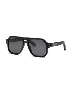 PHILIPP PLEIN SUN SPP148V Sunglasses MATT-SANDBLASTED-BLACK-0703 57mm