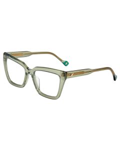 YALEA OPTICAL VYA176 Eyeglasses TRANSP-SAGE-GREEN-0804 53mm