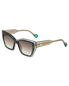 YALEA SUN SYA191V Sunglasses BROWN-GREEN-HAVANA-0V34 53mm