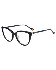 YALEA OPTICAL VYA186 Eyeglasses SHINY-BLACK-0700 53mm