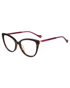 YALEA OPTICAL VYA186 Eyeglasses SHINY-DARK-HAVANA-0722 53mm