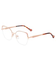 YALEA OPTICAL VYA190 Eyeglasses COPPER-GOLD-W-COLOR-PARTS-02A 54mm