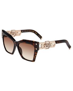 PHILIPP PLEIN SUN SPP175S Sunglasses DARK HAVANA (0722) 57mm