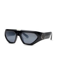 PHILIPP PLEIN SUN SPP153 Sunglasses SHINY-BLACK-Z42X 58mm