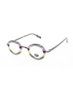 Eyebobs 3416-15-2.25 Eyeglasses PINK AND YELLOW MULTI STRIPE/GREY 35mm