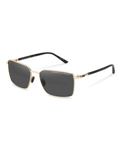 PORSCHE DESIGN SUN P8973 Sunglasses GOLD/BLK W/GREY POLAR (D415) 58mm