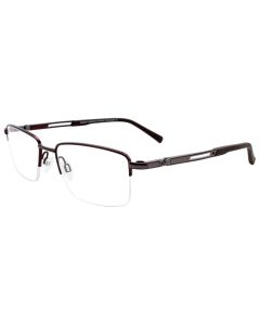 EASYCLIP EC408 Eyeglasses 010 Satin Dark Brown 53mm