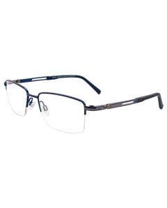 EASYCLIP EC408 Eyeglasses 050 Satin Dark Blue 53mm