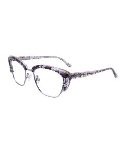 PARADOX P5041 Eyeglasses 050 Shiny SteelBlue & Blue Crystal & Black 52mm