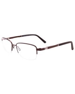 TWIST&CLIP CT255 Eyeglasses 010 Satin Brown 53mm