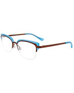 PARADOX P5054 Eyeglasses 010 Satin Dark Brown & Blue 50mm