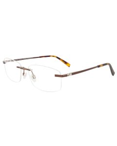 EASYCLIP EC572 Eyeglasses 010 Satin Brown 56mm