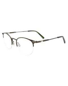 EASYCLIP EC587 Eyeglasses 060 Forest Green & Brown Stripes Forest Green 48mm