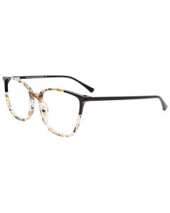 EASYCLIP EC598 Eyeglasses 090 Khaki Multicolor&Black Black 54mm