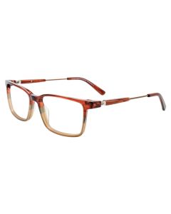 EASYCLIP EC600 Eyeglasses 010 Brown & Grey & Lt Brown 53mm