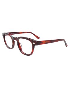 EASY3CLIP EC654 Eyeglasses 035 Tort Red 49mm