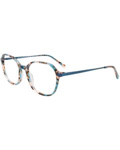 EASYCLIP EC676 Eyeglasses 060 Teal & Pink Tortoise Teal 51mm