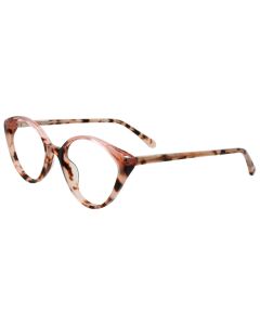 EASYCLIP EC688 Eyeglasses 010 Beige Tortoise & Pink Mocha Mousse 49mm