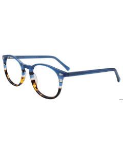 EASY3CLIP EC698 Eyeglasses 050 Blue & Tortoise 48mm