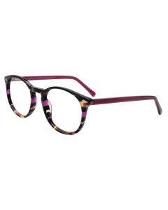 EASY3CLIP EC698 Eyeglasses 080 Purple & Tortoise 48mm