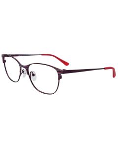 EASYCLIP EC710 Eyeglasses 030 Purple & Multicolor Stripes 54mm