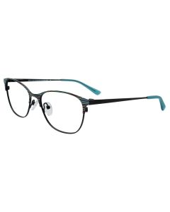 EASYCLIP EC710 Eyeglasses 060 Black & Multicolor Stripes 54mm